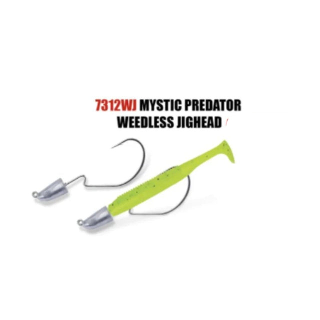 VMC Mystic Predator Weedless Jighead Hooks 7312WJ | Qtt : 4 Per Pack - fishermanshub2/07 Gm