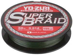 Yo-Zuri Super Braid Braided Fishing Line | 275 Mt / 300 Yd | Dark Green - fishermanshub0.28MM | 13.6Kg (30Lb)Dark Green