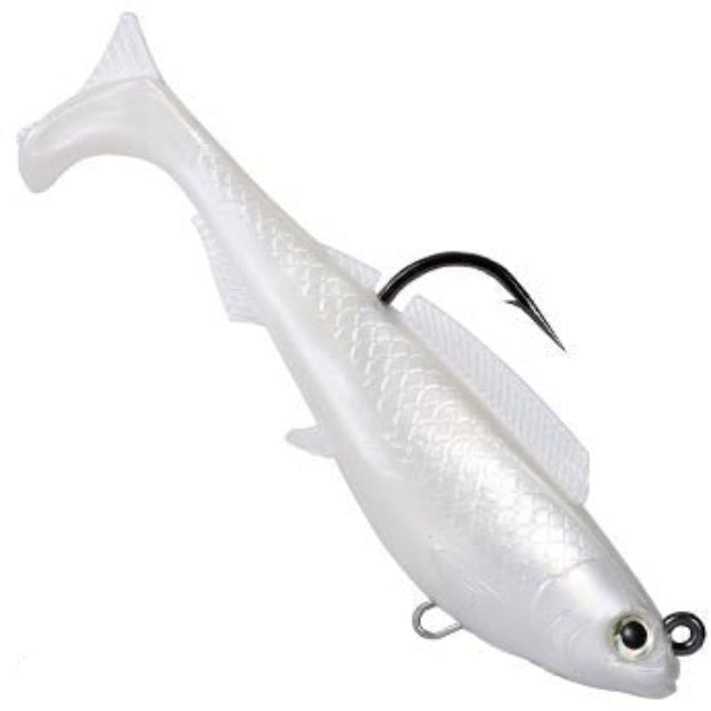 ZMan HerculeZ Pre Rigged Weighted Soft Plastic Swimbaits | 4 Inch | 1 Pc Per Pack - fishermanshub4 InchPearl
