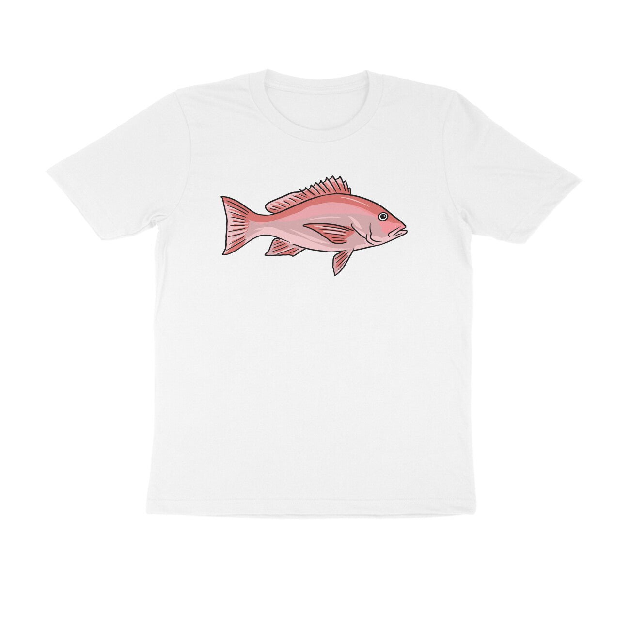 Men's Angling T-Shirts - Red Snapper 2 | Round Neck | Short Sleeves