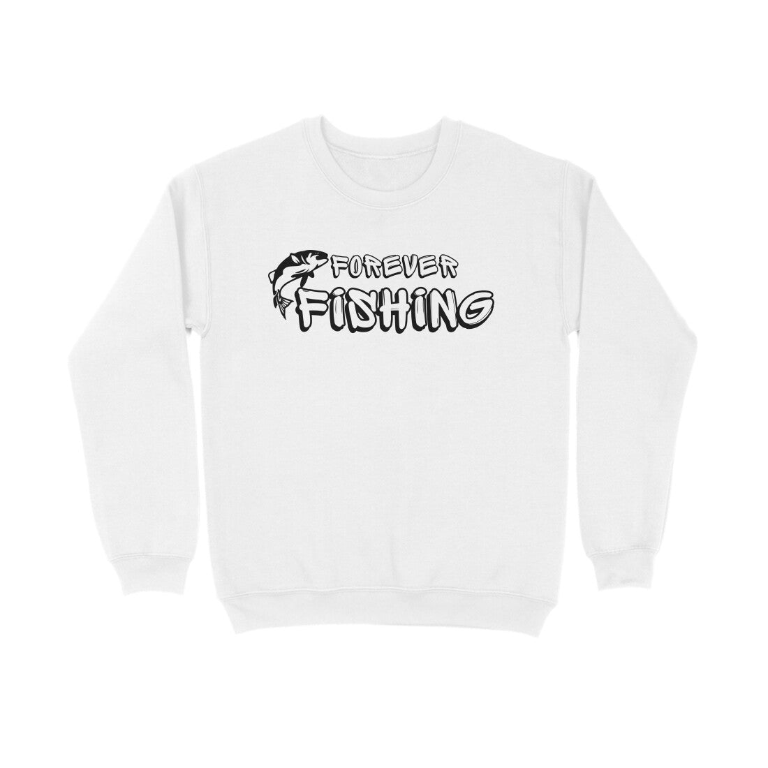 Men's Angling Sweat Shirts - Forever Fishing | Round Neck | Long Sleeves |