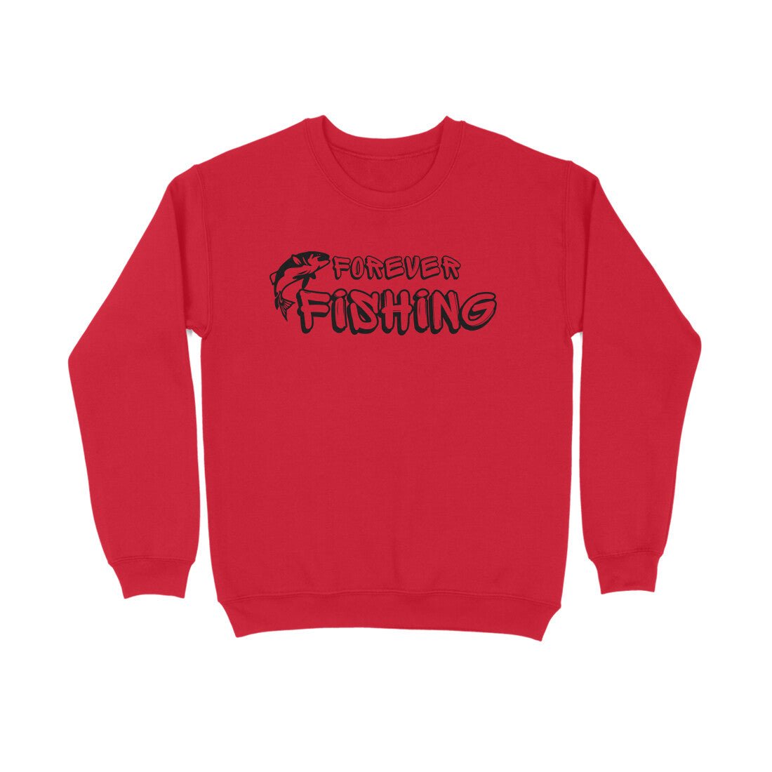 Men's Angling Sweat Shirts - Forever Fishing | Round Neck | Long Sleeves |