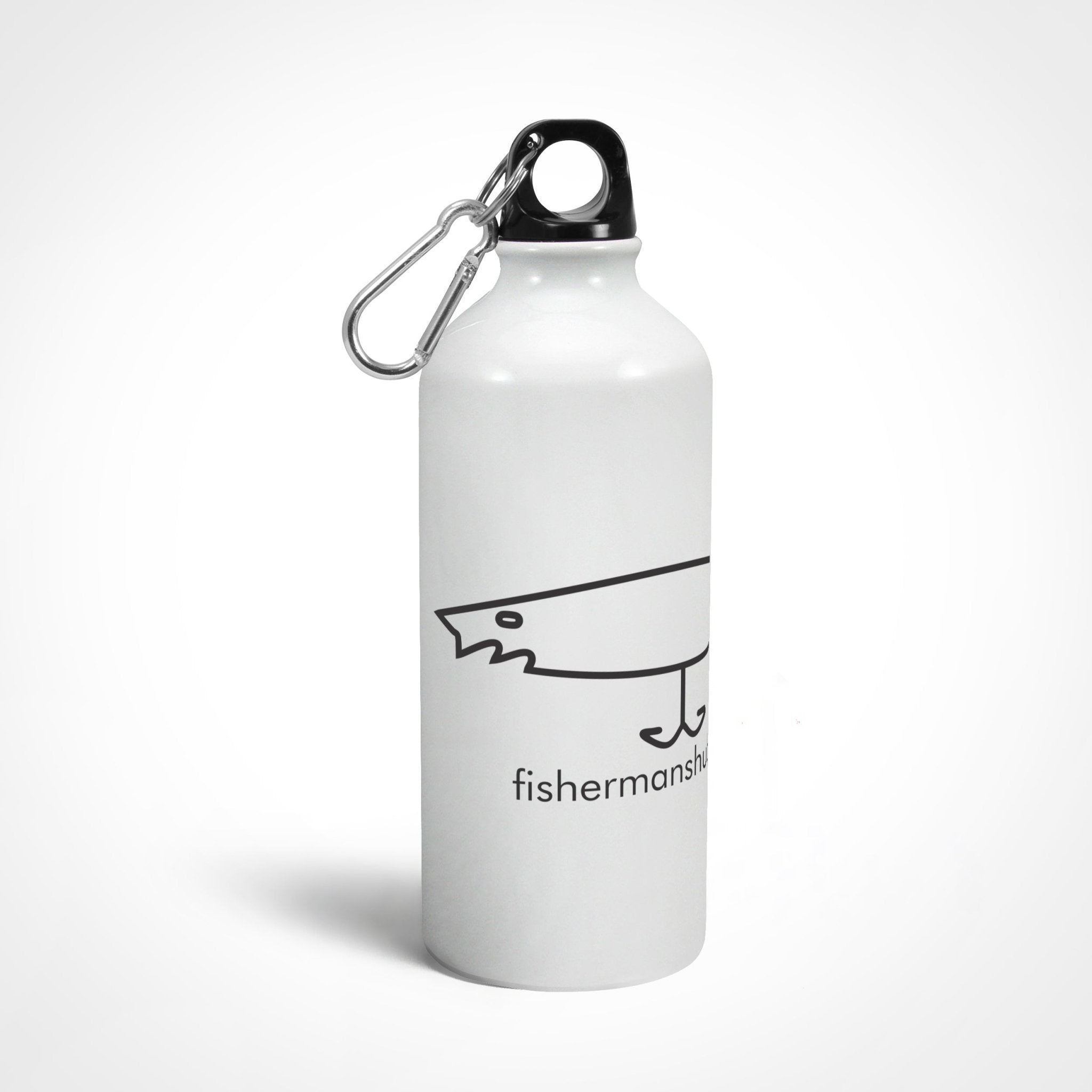 Fishermanshub.com Logo Anglers Outdoors Hydration Sipper Water Bottle - Fishermanshub750 ml