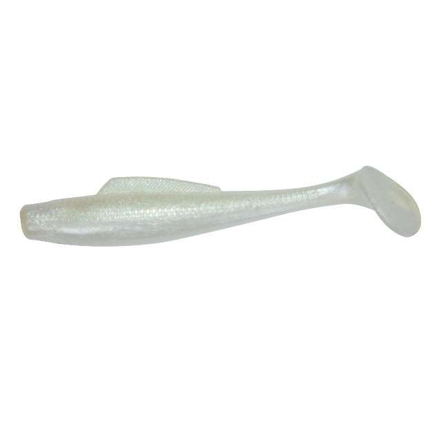 Indra Softpara Paddle Tail Soft Plastic Lures | 4 Inch - fishermanshub4 InchPearl