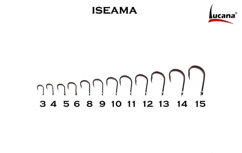 Lucana Iseama High Carbon Steel Single Hooks | Size 5 - 14 | 50 Pcs Per Box - fishermanshub