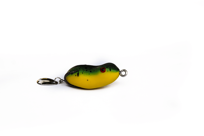 Lucana Argus Frog Lure Topwater with Spinner | 3.5 Cm | 8 Gm | Floating - fishermanshub3.5 CmBlue