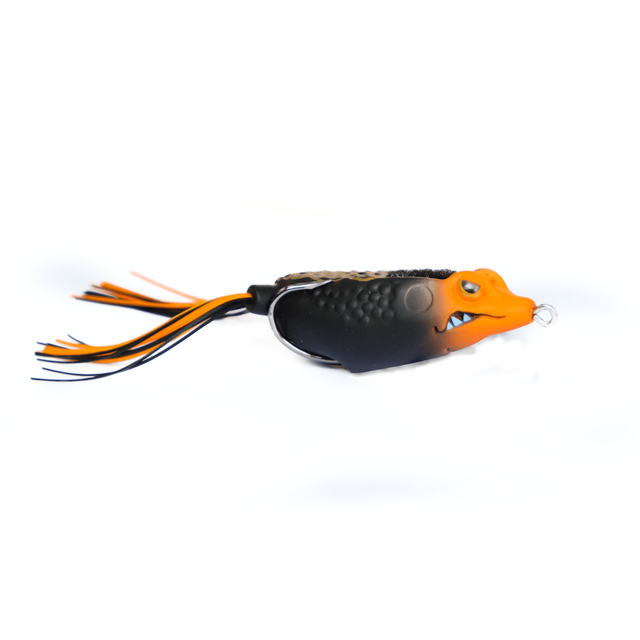 black sambo fishing lure Lucana Black Mamba Frog Topwater Lure | 6.8 Cm | 18 Gm