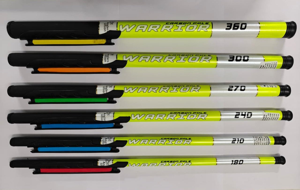 Anglers Union Warrior Carbon Pole Rod With Line Holder | Travel Rod | 6 Ft - UL | 7 Ft - UL | 8 Ft - UL | 9 Ft - UL | 10 Ft - UL | 12 Ft - UL | - Fishermanshub6Ft/ 1.82Mt