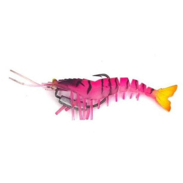 BTX Caridean Shrimp Soft Plastic Baits | 5 Inch | 14 Gm | - FishermanshubPink Tiger