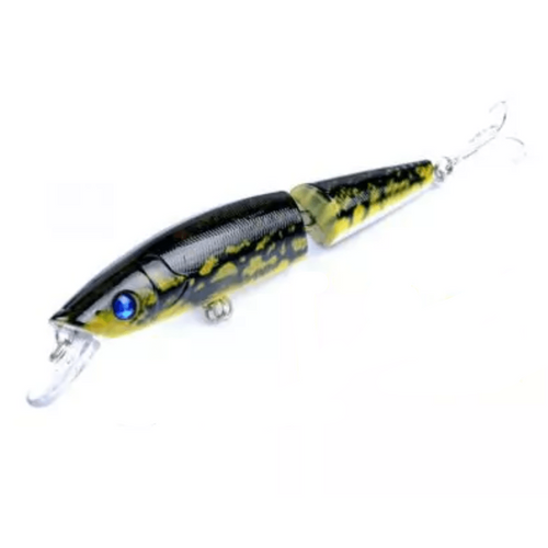 Benthic Fish Bone Series Jointed Hard Lure | J - 14 | Floating | 14 Cm | 22 Gm | - FishermanshubLeopard