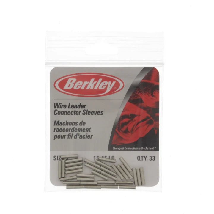 Berkley Wire Leader Crimping Connector Sleeve | 15 - 40 Pcs Per Pack | - Fishermanshub#2 | 4.5Kg (10Lb)40