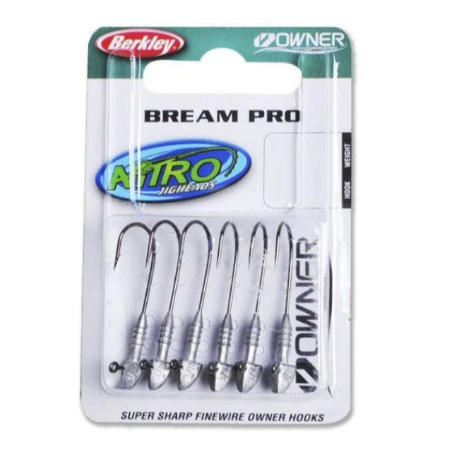Berkley Owner Nitro Bream Pro Fresh Water Jig Heads | 6 Pcs Per Pack | - Fishermanshub#13.5 Gm