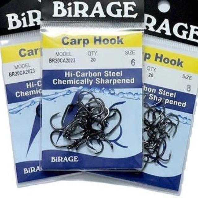 Birage Carp Single Hook | BR20CA2023 | 20 Pcs Per Pack | - Fishermanshub#2