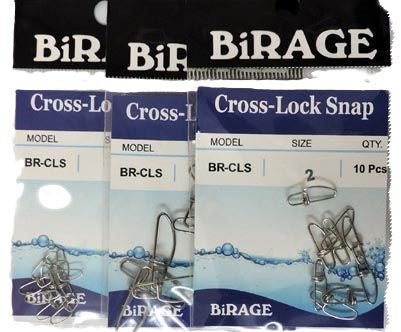 Birage Cross - Lock Snap | BR - CLS | 10 Pcs Per Pack | - Fishermanshub#0