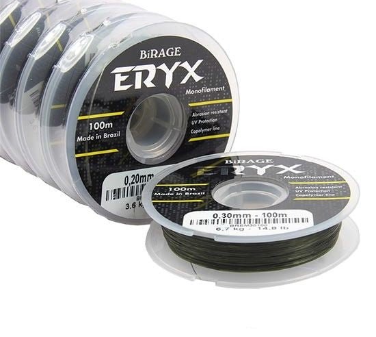 Birage Eryx Copolymer Monofilament Line | 100Mt / 110Yd | Olive Green | 5 Connected Spools | - Fishermanshub0.20MM | 3.6Kg (7.9Lb)