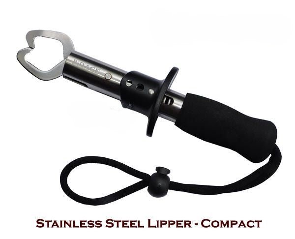 Birage Stainless Steel Lip Gripper | Black | 18 Cm | 25 Cm | - Fishermanshub18Cm