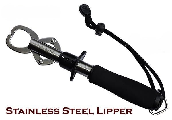 Birage Stainless Steel Lip Gripper | Black | 18 Cm | 25 Cm | - Fishermanshub25Cm