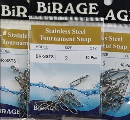 Birage Stainless Steel Tournament Snap | BR - SSTS | 10 Pcs Per Pack | - Fishermanshub#2