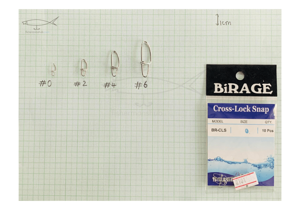 Birage Cross - Lock Snap | BR - CLS | 11.3 - 91.6 Kg | 25 - 202 Lb | 10 Pcs Per Pack | - Fishermanshub0 | 11.3Kg (25Lb)