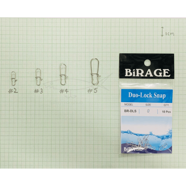 Birage Duo - Lock Snap | BR - DLS | 10 Pcs Per Pack | - Fishermanshub0