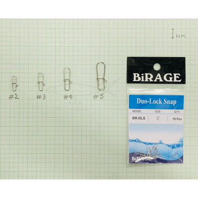 Birage Duo - Lock Snap | BR - DLS | 10 Pcs Per Pack | - Fishermanshub0