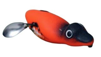 Bravvo Meow Soft Topwater Frog Lures | 6Cm | 7Gm | - FishermanshubOrange