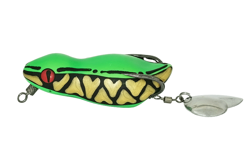 Bravvo Panda Soft Topwater Frog Lures | 6Cm | 13Gm | - FishermanshubGolden Green