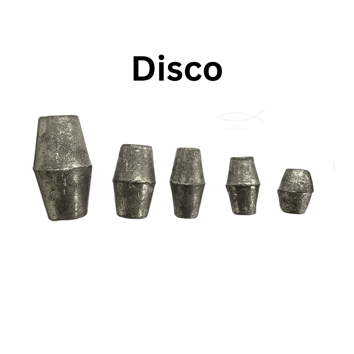 Bullet/Disco Fishing Sinker| Fishing Weights | 20 Gm , 25 Gm , 30 Gm , 50 Gm , 100 Gm | 5 Pcs Per Pack| 10 Pcs Per Pack | - Fishermanshub20Gm5