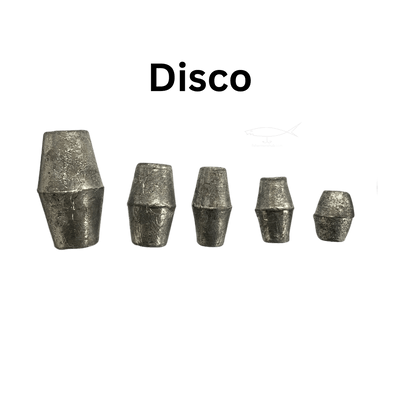 Bullet/Disco Fishing Sinker| Fishing Weights | 20 Gm , 25 Gm , 30 Gm , 50 Gm , 100 Gm | 5 Pcs Per Pack| 10 Pcs Per Pack | - Fishermanshub20Gm5