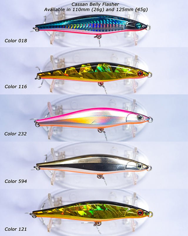 Cassan Belly Flasher Lipless Hard Lures | 11 Cm | 12.5 Cm | Sinking - Fishermanshub11 CmCOL 232