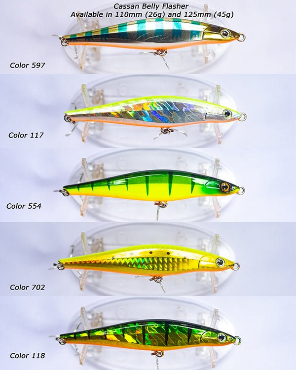 Cassan Belly Flasher Lipless Hard Lures | 11 Cm | 12.5 Cm | Sinking - Fishermanshub11 CmCOL 232