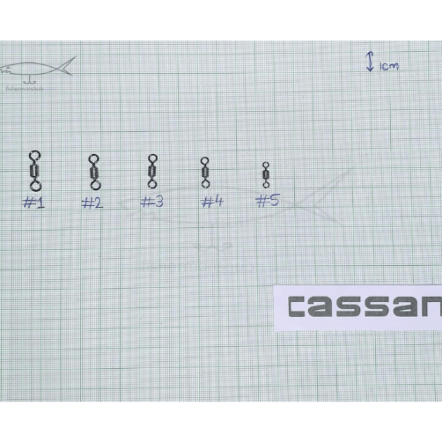 Cassan Rolling Swivel Roulette Press | - Fishermanshub1