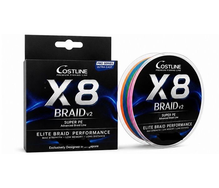 Costline X8 Braid V2 | 300Mt | Multicolor |