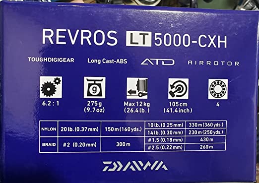 Daiwa Revros LT Spinning Reel  LT 5000CXH