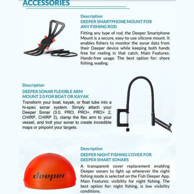 Deeper Smart Sonar Chirp Plus 2.0 Fish Finder | DP4H10S10 | - FishermanshubDP4H10S10