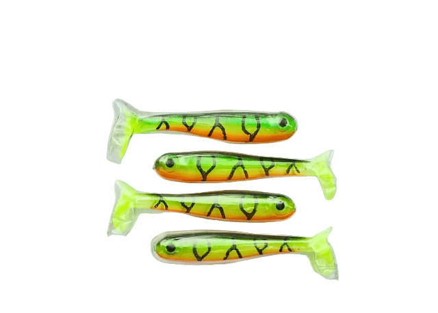 Fishack Vermelho Soft Plastic Baits | 3 Inch | 4 Pcs Per Pack | - FishermanshubFire Tiger
