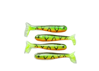 Fishack Vermelho Soft Plastic Baits | 3 Inch | 4 Pcs Per Pack | - FishermanshubFire Tiger