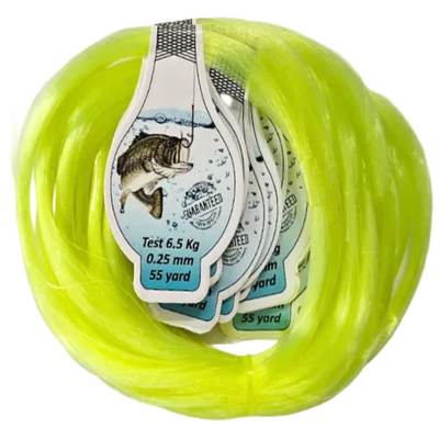 Sea Rock Fox Club Silver Monofilament Line | 50Mt / 55Yd - Fluroscent