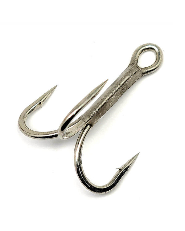 LINNHUE New10pcs High carbon Stainless Steel Fishing Hook Barbed Lure  Baitholder Treble Hook With Feather Carp