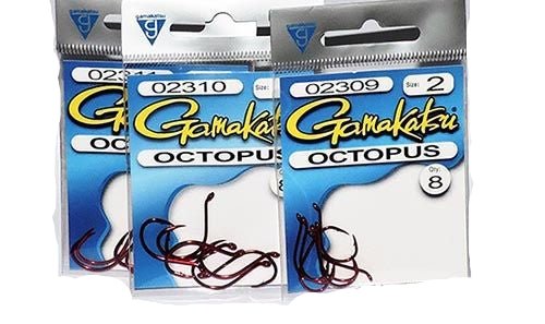 Gamakatsu Octopus Beak Red Single Hook | 02310 | 6 - 8 Pcs Per Pack | - Fishermanshub#1