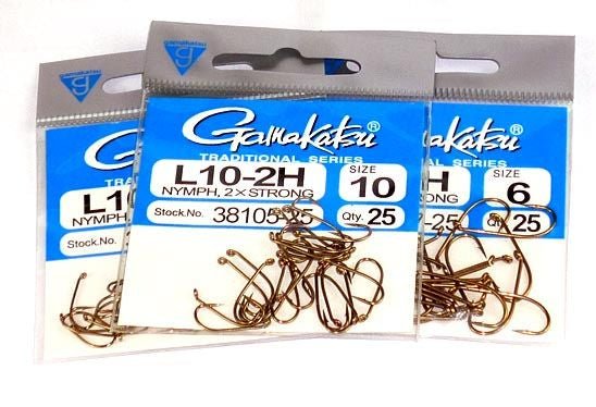 Gamakatsu Traditional Series 2X Strong Single Hook | Fly Hook | L10 - 2H | 25 Pcs Per Pack | - Fishermanshub#8