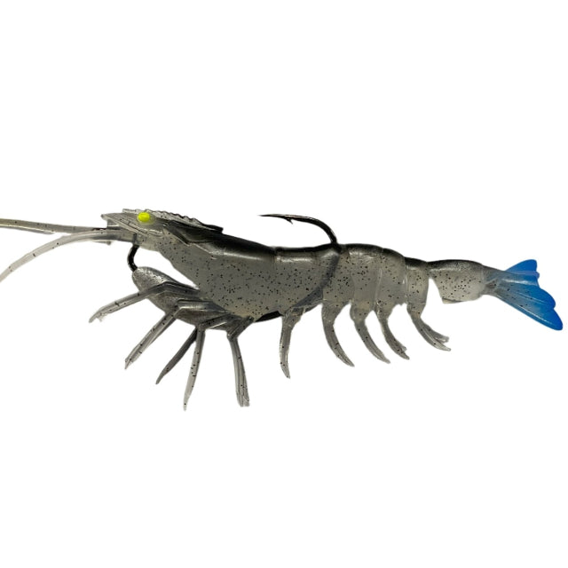 Gfin Crazy Prawn Soft Plastic Baits with Weedless Hook | Slow Sinking | 6 Inch | 24 Gm | - FishermanshubAsh Prawns