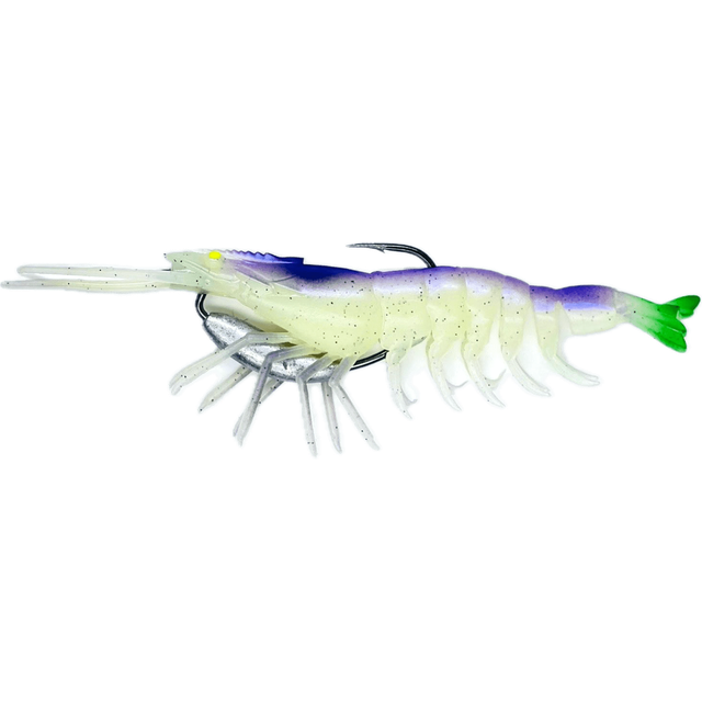 Gfin Crazy Prawn Soft Plastic Baits with Weedless Hook | Slow Sinking | 6 Inch | 24 Gm | - FishermanshubJelly Prawns