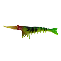Gfin Super Shads Crazy Eco Shrimp &nbsp;| 5 Inch | 5 Pcs Per Pack - Fire Tiger