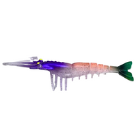 Gfin Super Shads Crazy Eco Shrimp &nbsp;| 5 Inch | 5 Pcs Per Pack - Jelly Blue