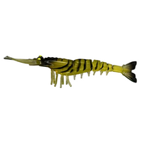 Gfin Super Shads Crazy Eco Shrimp &nbsp;| 5 Inch | 5 Pcs Per Pack - Natural Green