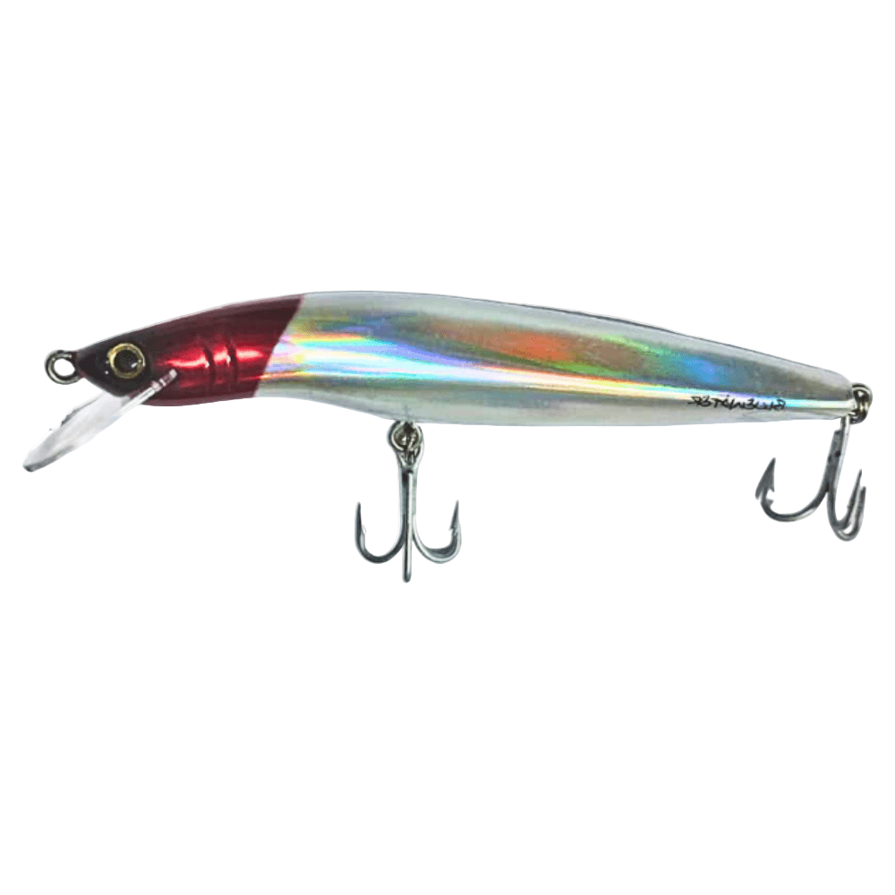 Gillies Classic Bluewater Minnow Hard Bait Lure | Floating | Trolling Lure | 12 Cm | 19 Gm | - FishermanshubRed Head