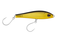 Halco Slidog Lipless Hard Bait Lures | Fast Sinking | 12.5 Cm, 52 Gm | 15 Cm, 85 Gm | - Fishermanshub15 CmChrome Gold Black Back