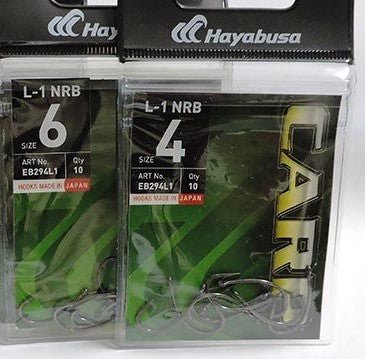 Hayabusa Carp Hook L - 1 NRB | EB294L1 | 10 Pcs Per Pack | - Fishermanshub#2