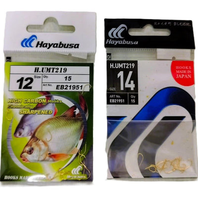 Hayabusa Match Single Eyeless Hooks | H.UMT219 | EB21951 | 15 Pcs Per Pack | - Fishermanshub#12